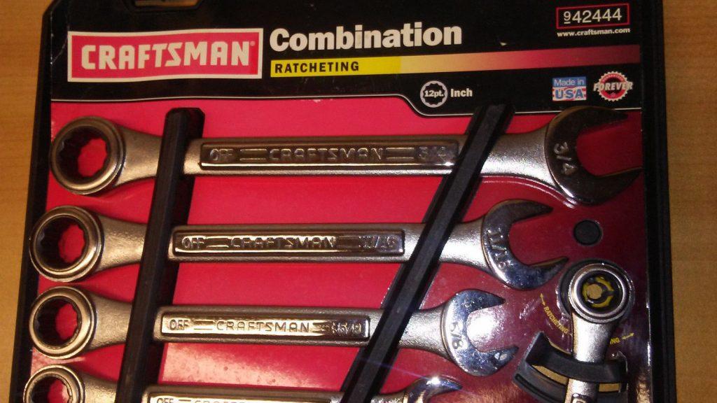 USA = Craftsman = 8 Piece SAE inch Ratcheting Wrench SET