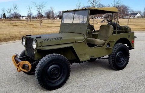 1948 Jeep Willys CJ2A 101st Airborne Military Paint for sale