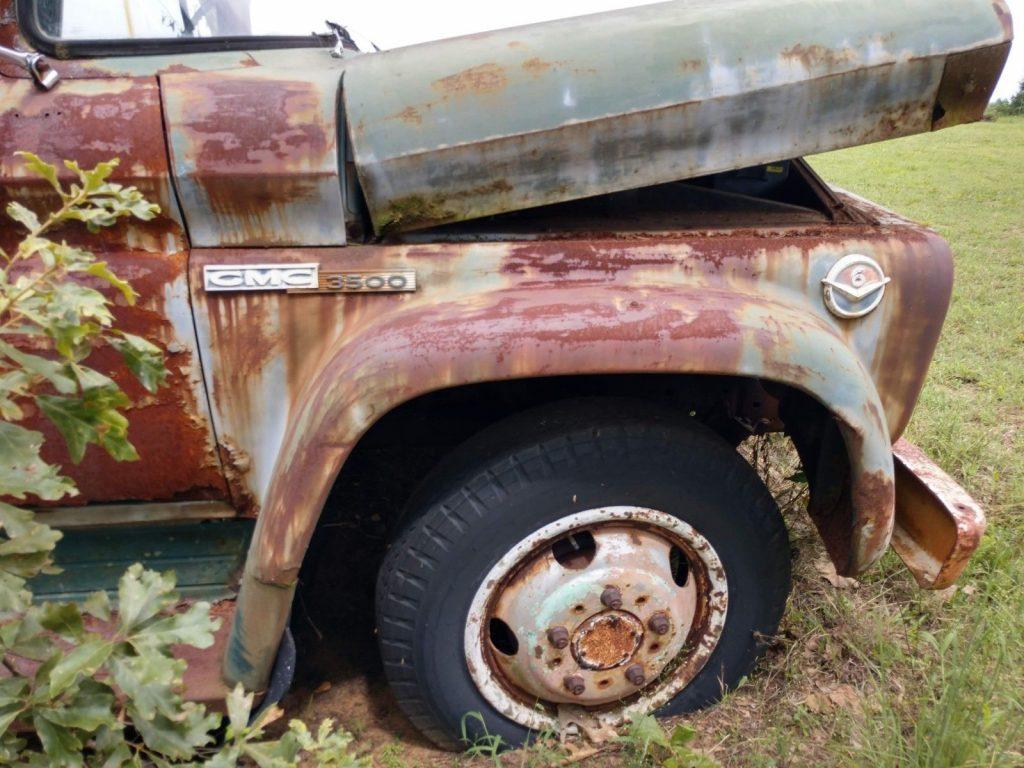 1960 GMC 3500 stake body Flatbed truck