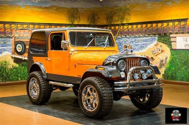 Jeep CJ-7 Orange with 100,492 Miles, for sale!