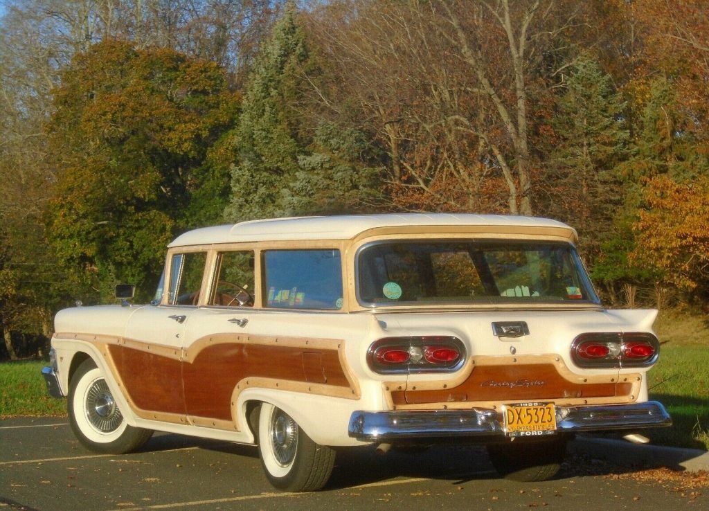 1958 Ford Country Squire 9 Passenger Woody Wagon 54K Miles