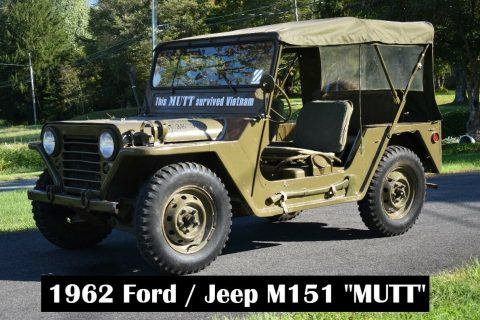 1962 M151 &#8220;mutt&#8221; Built BY Kaiser JEEP USED During THE Vietnam ERA EX. COND for sale