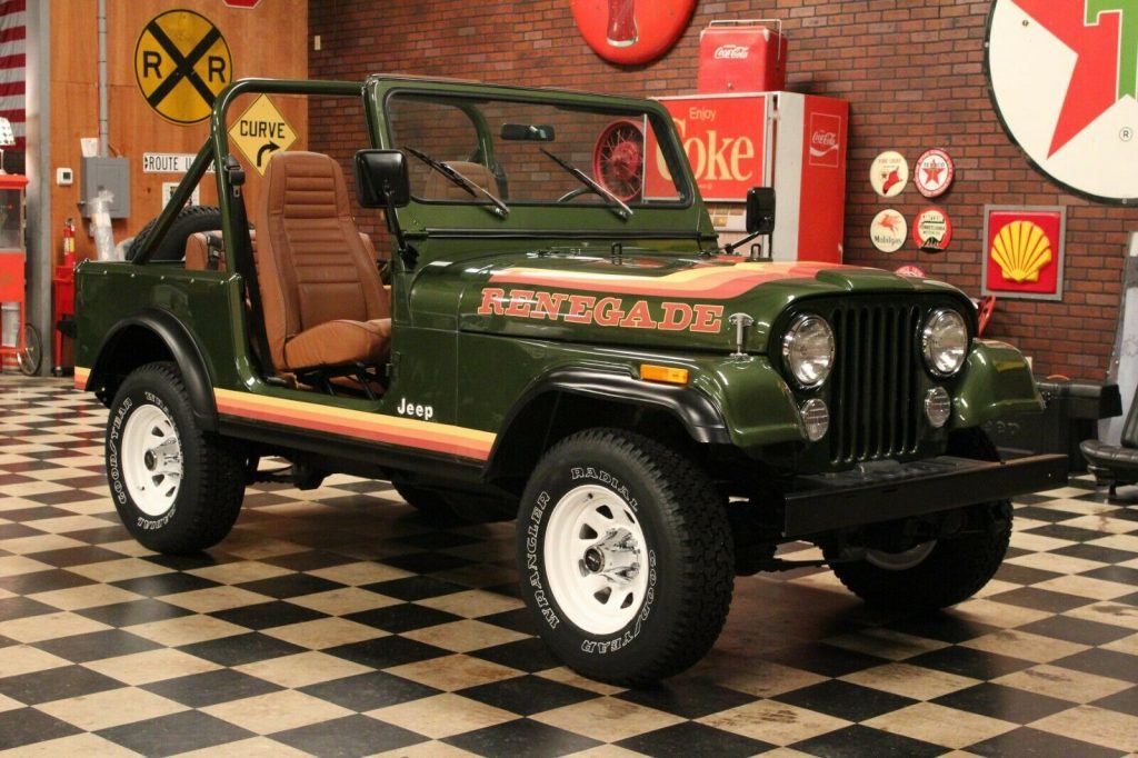 1981 Jeep CJ7 Sherwood Green and Nutmeg Restored