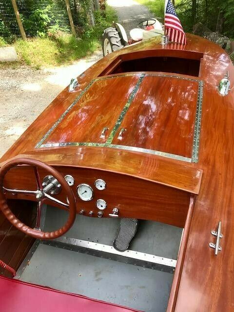 Dual Cockpit Classic Wood Boat Gentleman’s Racer Packard Boat Company