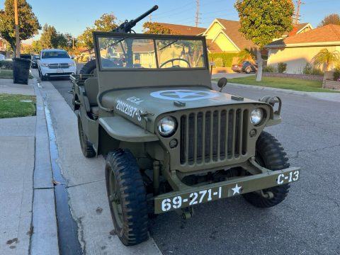 1942 Ford GPW Script w/ resin 50 cal- WWII WW2 Jeep Willys MB US Army USMC for sale