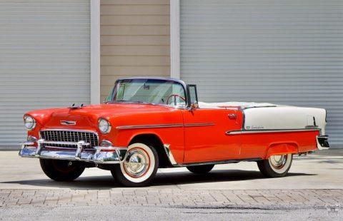 1955 Chevrolet Bel Air/150/210 Convertible / Turbo-Fire 4.3L 265 V8 / Automatic for sale