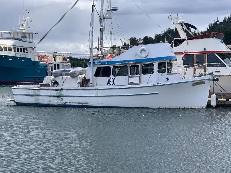 1965 38′ Wood Trawler Commercial Fishing Suldan’s Vessel Yacht – Auke Bay Alaska