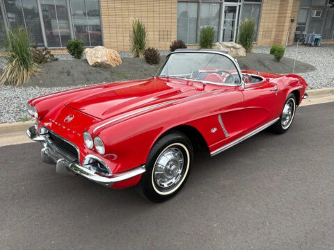 1962 Chevrolet Corvette Convertible done in Red over Black for sale