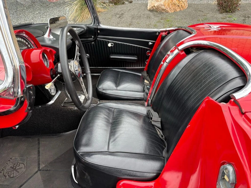 1962 Chevrolet Corvette Convertible done in Red over Black