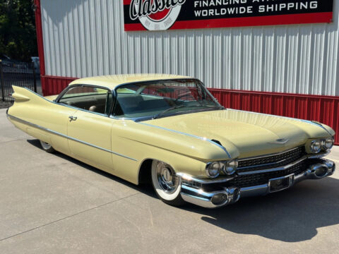 1959 Cadillac Coupe Deville Deluxe, Gotham Gold, Air Ride 390 V8 A/C Stunner! for sale