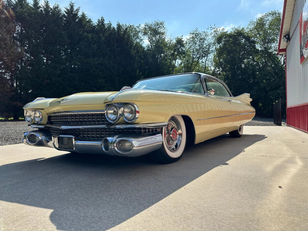1959 Cadillac Coupe Deville Deluxe, Gotham Gold, Air Ride 390 V8 A/C Stunner!