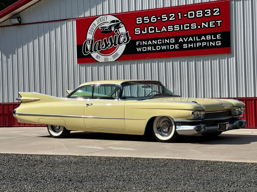 1959 Cadillac Coupe Deville Deluxe, Gotham Gold, Air Ride 390 V8 A/C Stunner!