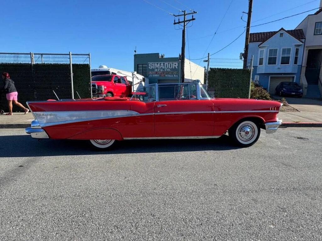 1957 Chevrolet Bel Air Dual Quad V8, Conv, Continental, Restored