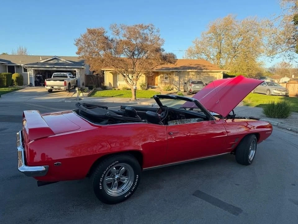 1969 Pontiac Firebird Convertible 350ci,dual Exhaust, Rust-Free, Bucket Seats