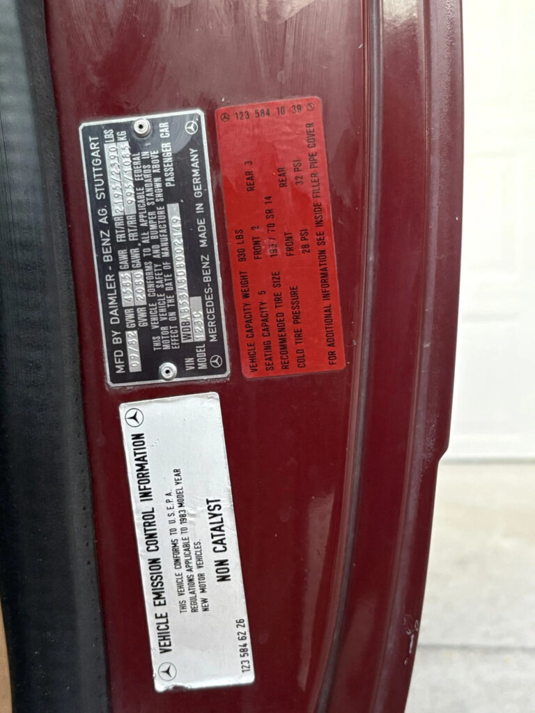 1983 Mercedes-Benz 300cd CDT