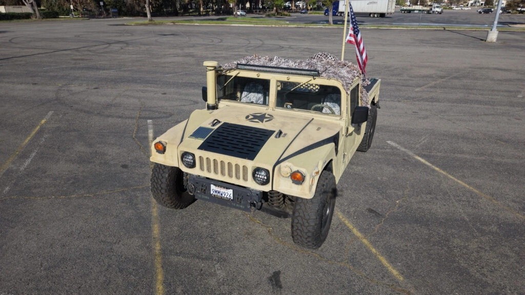 Military Hmmwv M1097a2 Troop Carrier 2009 W/ California License Plate H1 Humvee